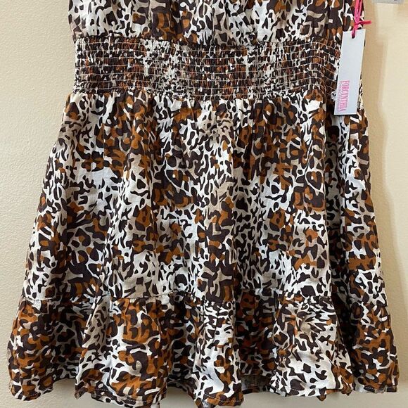 New! Forcynthia Beachwear| Large|Linen|Coverup|Cheetah|Has Stretch - Picture 7 of 17